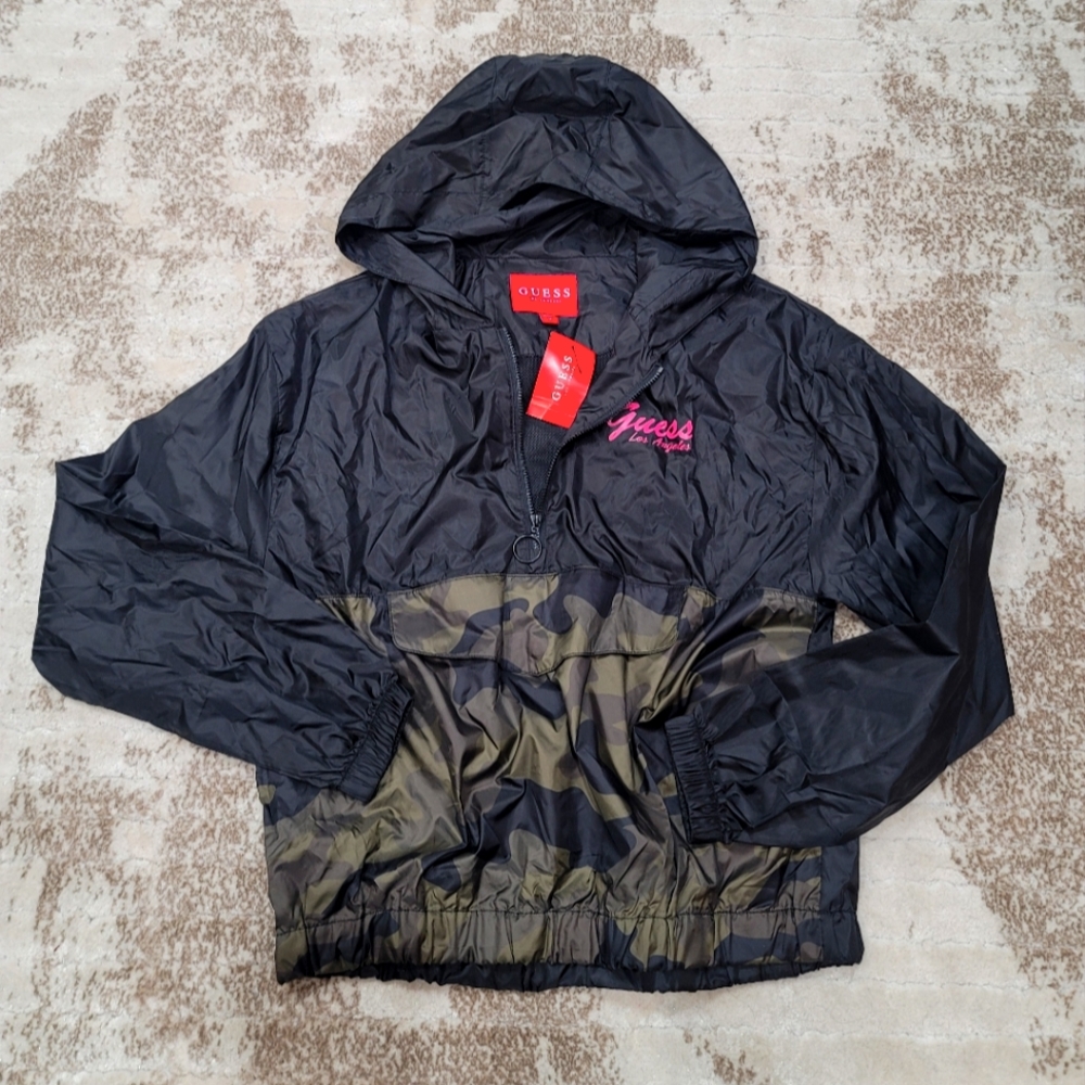 BNWT GUESS Camo Anorak Jacket